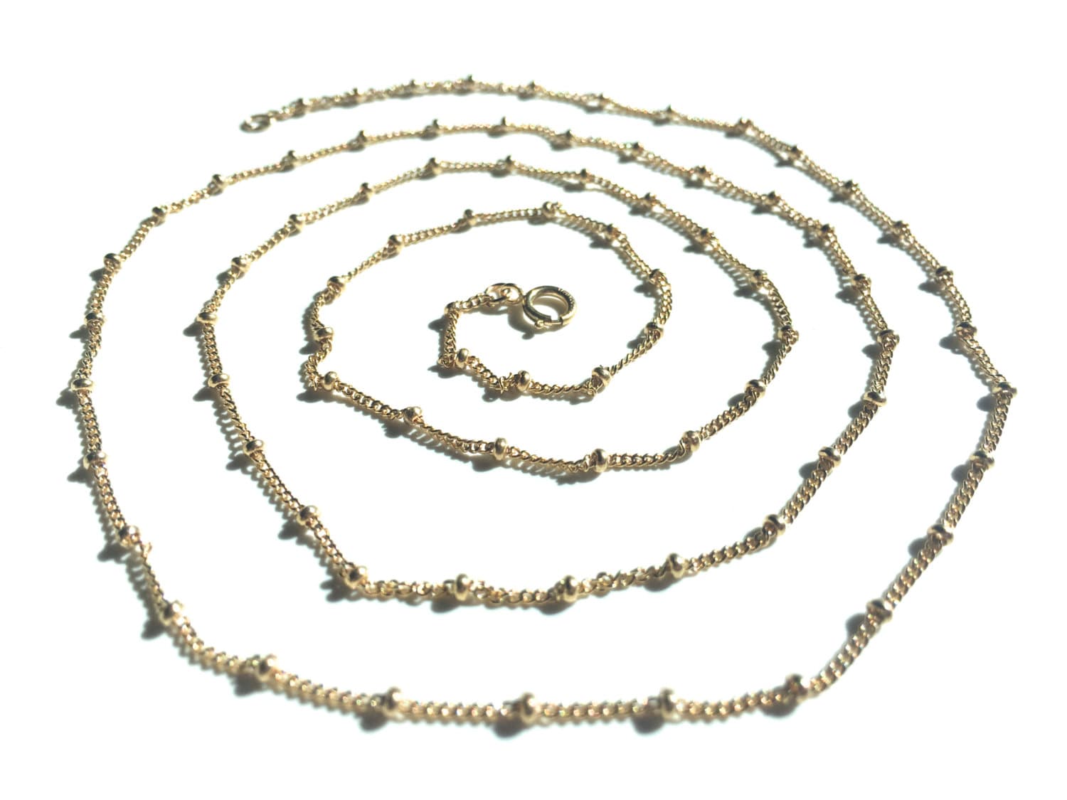 14k gold filled chain Dainty sterling silver chain necklace for women men Delicate layered necklace 14K rose gold chain Satellite chain