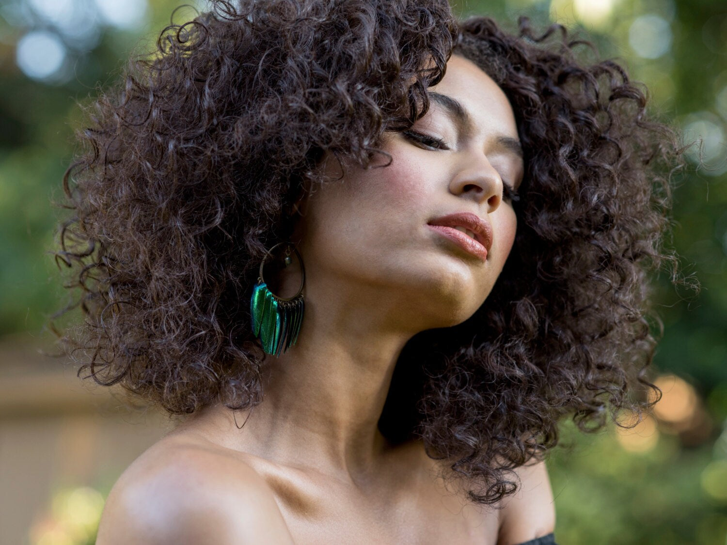 Real beetle wing earrings Taxidermy bug earrings Large statement earrings Insect earrings Elytra green beetle earrings Statement hoops