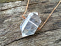 Large crystal necklace Large quartz necklace Big crystal necklace Chunky crystal necklace Large quartz Double terminated quartz point wand