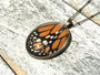 Real butterfly wing necklace Monarch butterfly necklace Clover necklace Dried insect necklace Pressed flower necklace Real butterfly jewelry