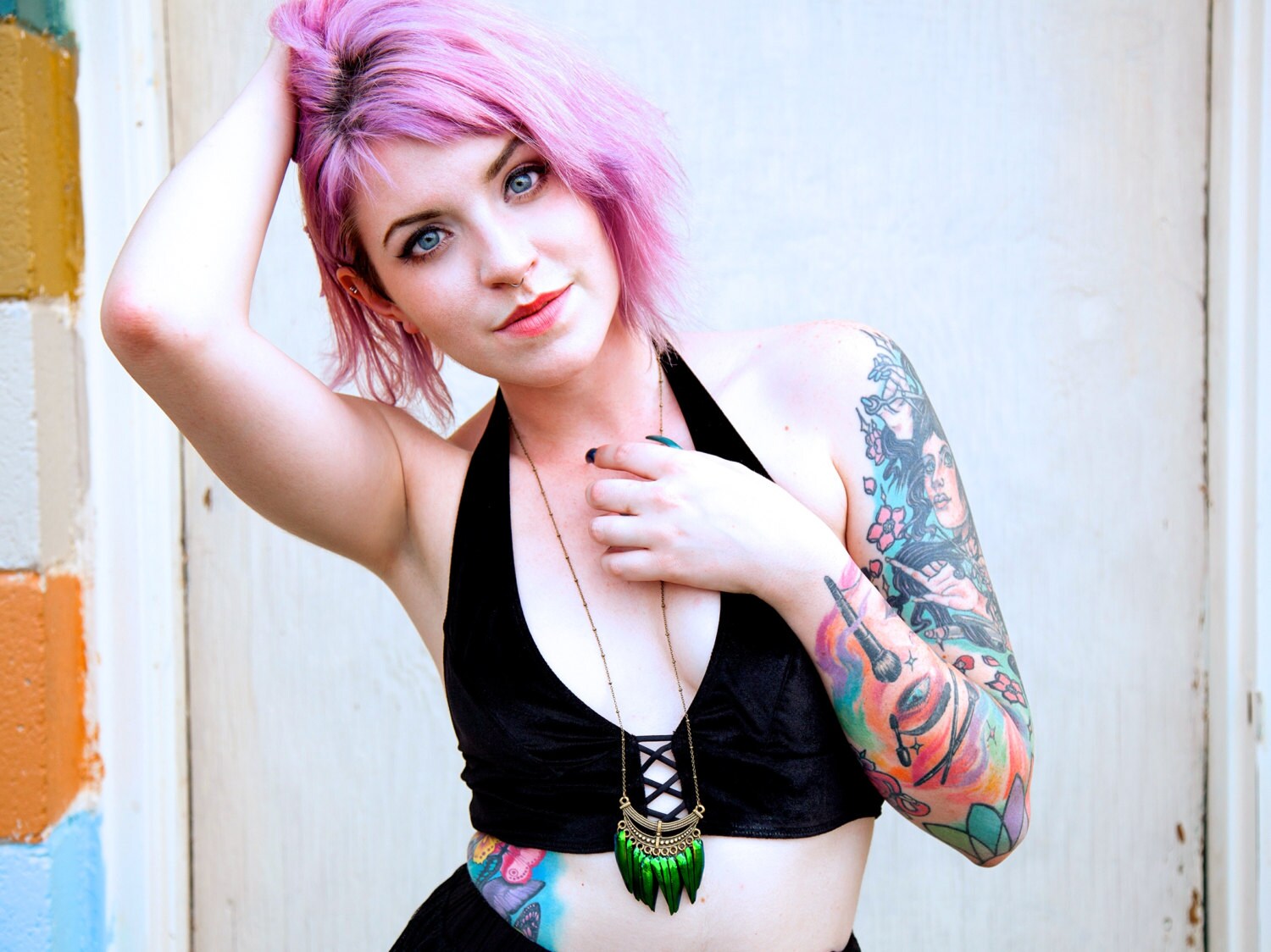 Real beetle necklace Real beetle wing jewelry Taxidermy beetle wing necklace Mermaid necklace Green Elytra jewelry Real insect necklace