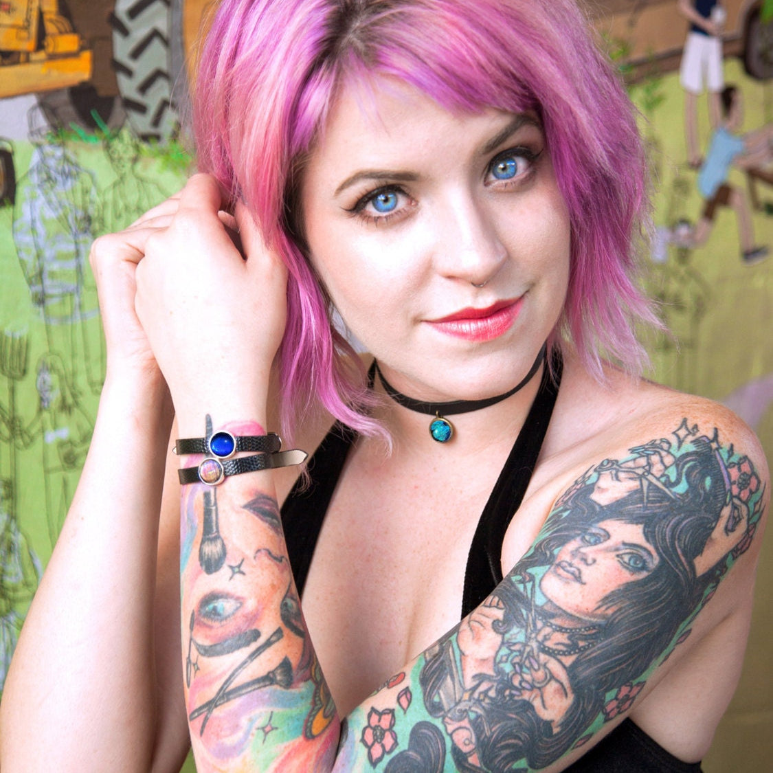 Real butterfly wing necklace Leather choker necklace Gothic choker collar Real butterfly jewelry Gift for 90s kid Chokers for women