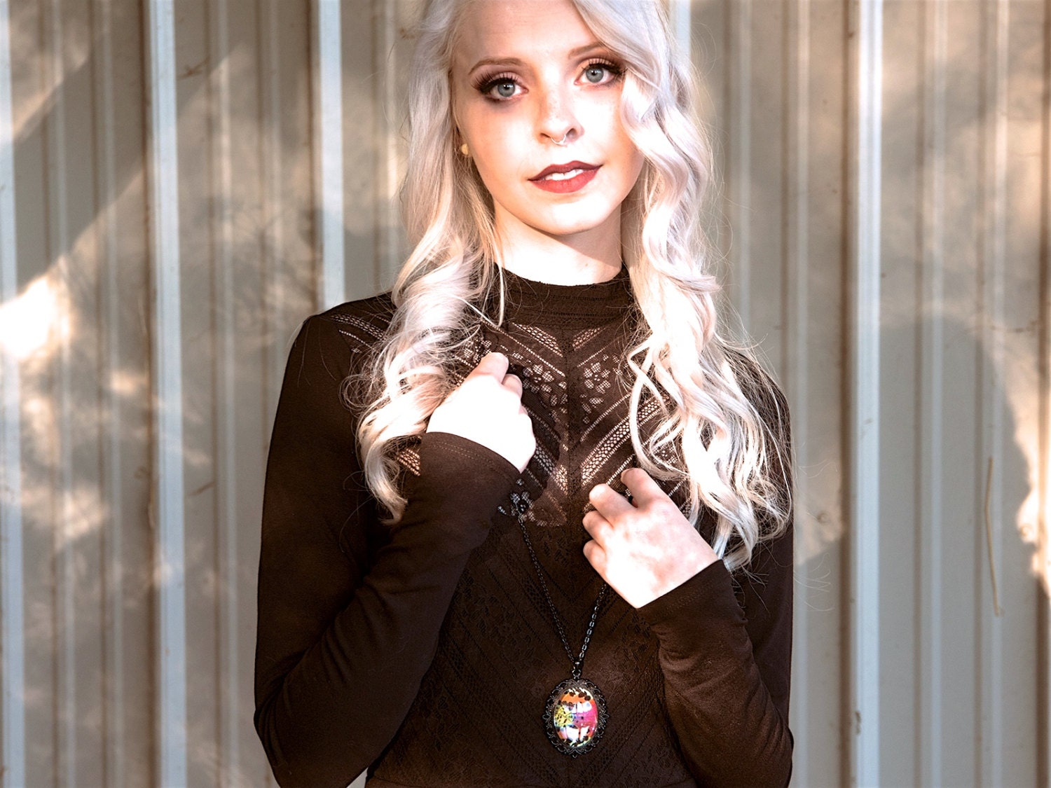 Real Butterfly wing necklace Pastel goth Long black necklace Pastel grunge Sunset Moth jewelry Black pearl Rainbow necklace Real insect