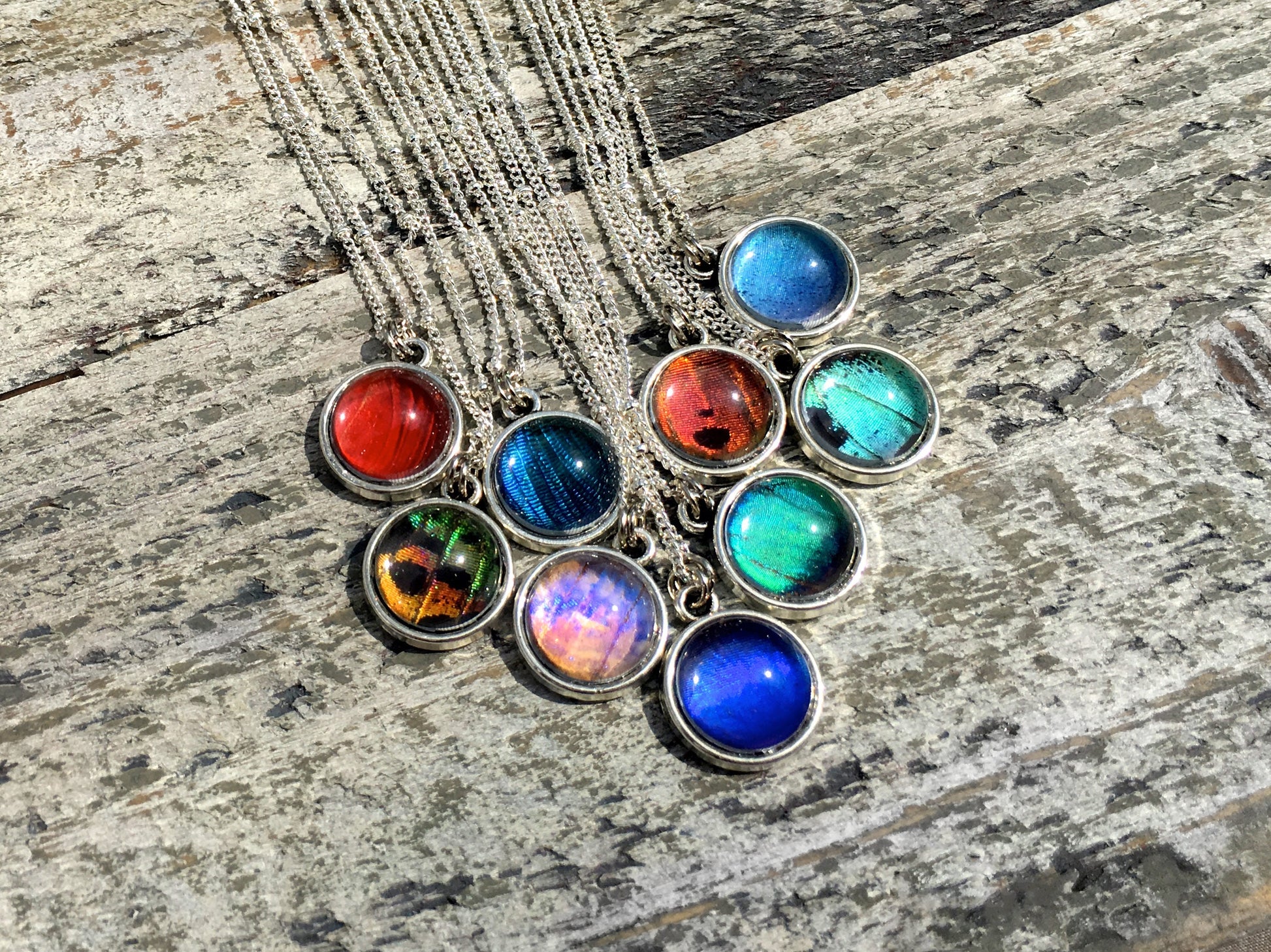 REAL Butterfly wing necklace Pastel goth Best Bitches BFF necklace for 2 3 4 5 6 Shadowhunters Riverdale BFF gift Best friend necklace