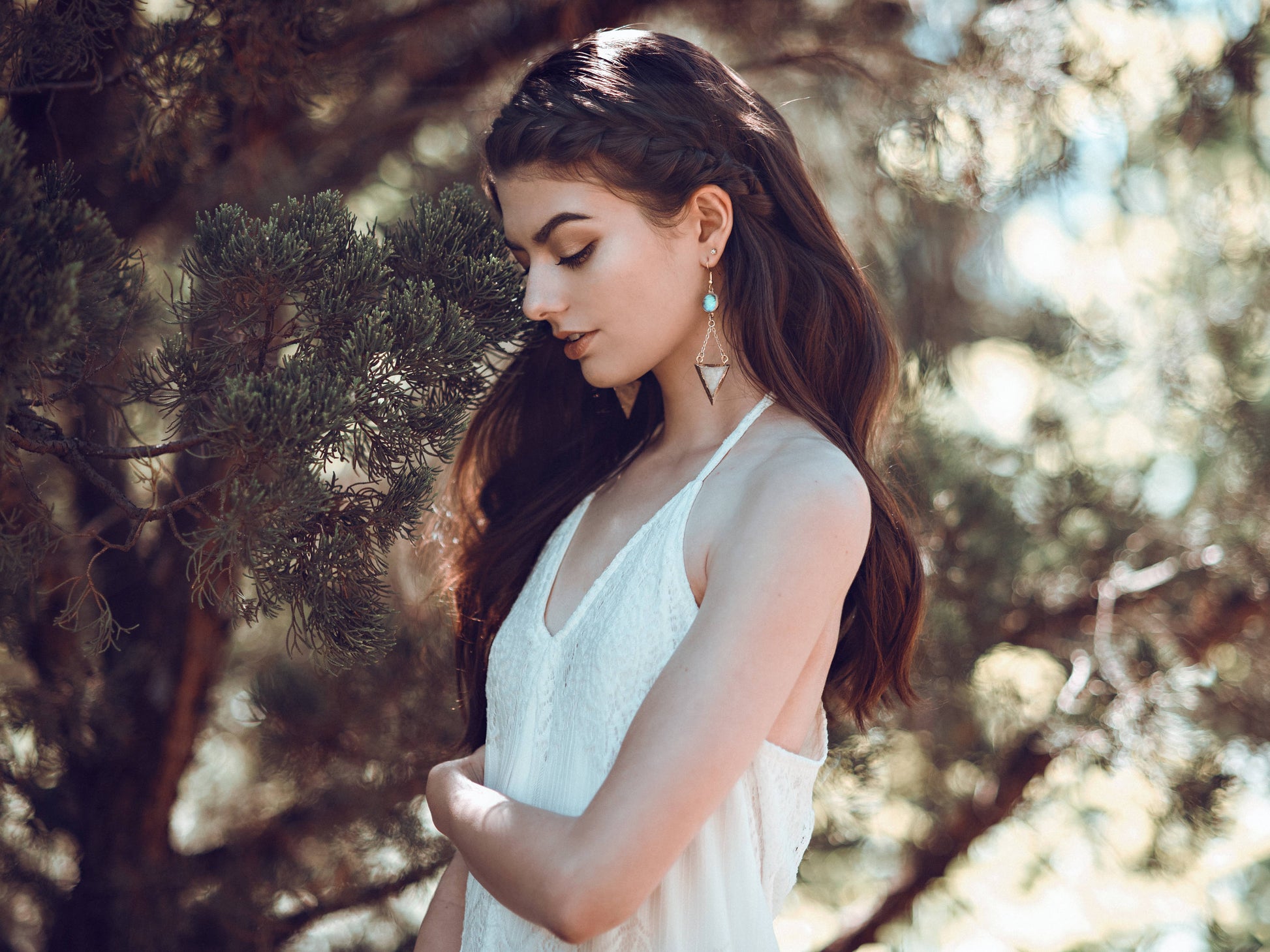 White druzy earrings Real butterfly wing earrings Gold chain earrings Geode earrings Taxidermy jewelry Gold Triangle earrings etsy.com