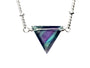 Rainbow Fluorite necklace Raw crystal necklace Cubic fluorite triangle necklace Green fluorite point necklace Raw fluorite tower necklace