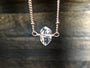 Herkimer diamond necklace Handcrafted crystal necklaces Dainty birthstone necklace Aries necklace Quartz point necklace April birthstone