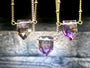Ametrine necklace Real ametrine pendant Raw ametrine point Genuine ametrine jewelry Rose gold amethyst necklace Citrine point necklace