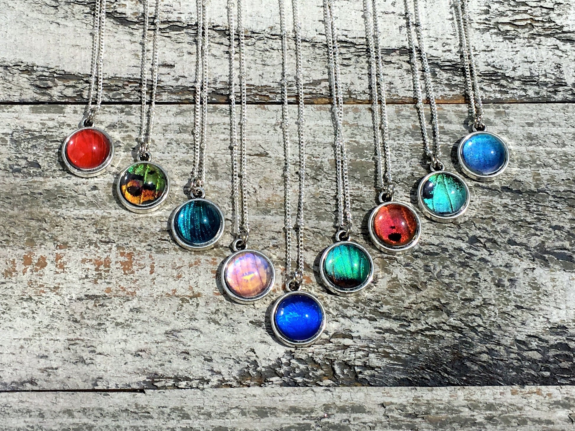 REAL Butterfly wing necklace Pastel goth Best Bitches BFF necklace for 2 3 4 5 6 Shadowhunters Riverdale BFF gift Best friend necklace