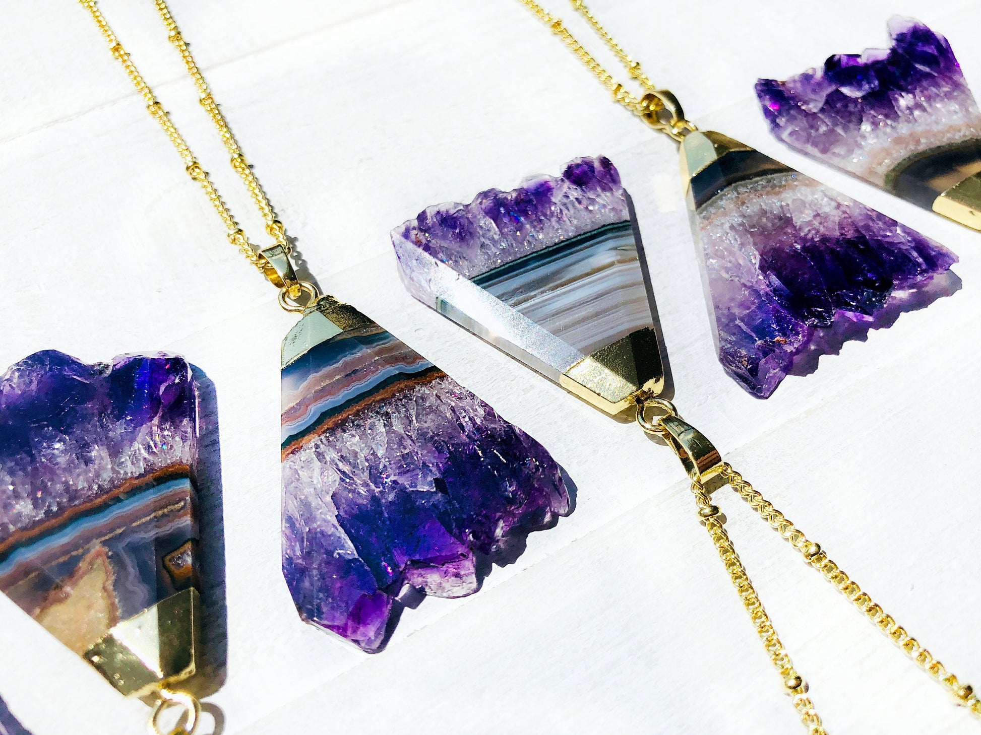 Raw Amethyst necklace Natural amethyst geode necklace Raw amethyst jewelry Large amethyst pendent Talisman necklace Long crystal necklace