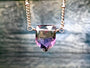 Ametrine necklace Real ametrine pendant Raw ametrine point Genuine ametrine jewelry Rose gold amethyst necklace Citrine point necklace