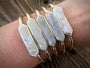 Druzy bracelet Boho bracelets for women Best selling jewelry Raw crystal bracelet Popular right now White druzy jewelry Angel aura quartz