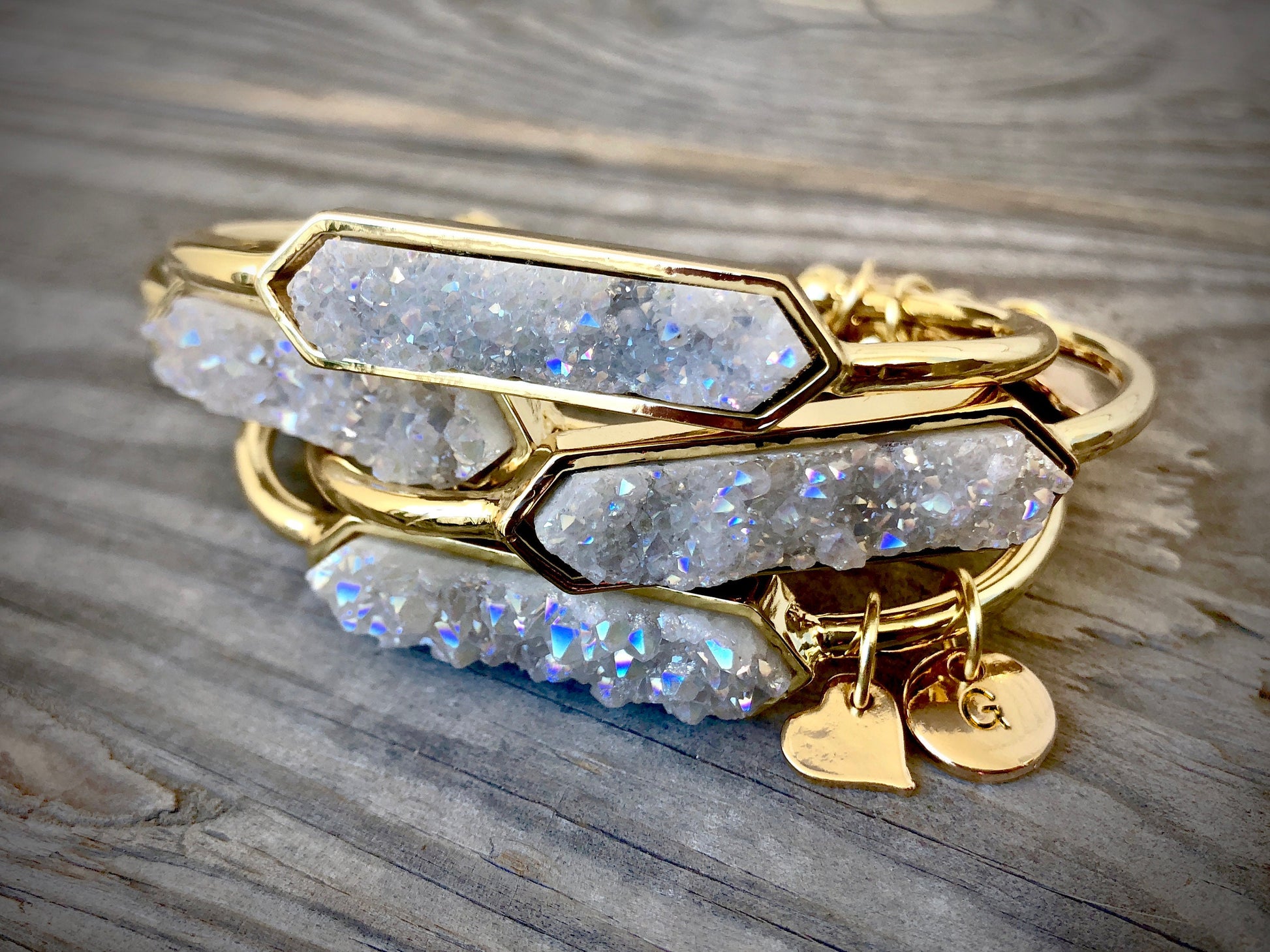 Druzy bracelet Best friend gift Raw crystal bracelet Best selling items Best friend bracelet Druzy jewelry Geode bracelet Angel aura quartz