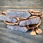 Raw druzy bracelet Popular right now Raw stone bracelet Best selling items Stacking bracelets for women Angel aura quartz Raw stone jewelry