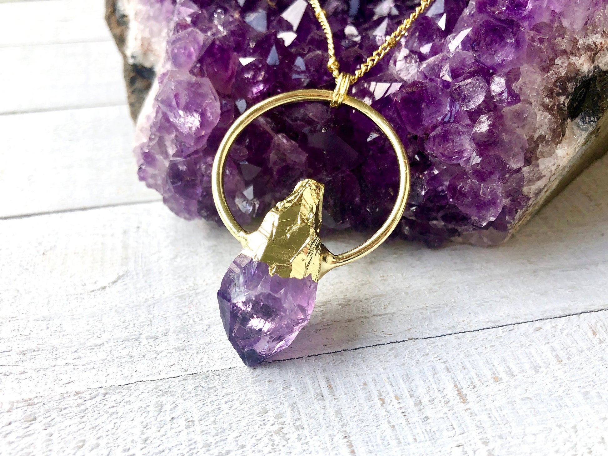 Raw amethyst pendant Trending now Amethyst cluster necklace Raw amethyst jewelry Amethyst pendulum Amethyst geode necklace Amethyst point