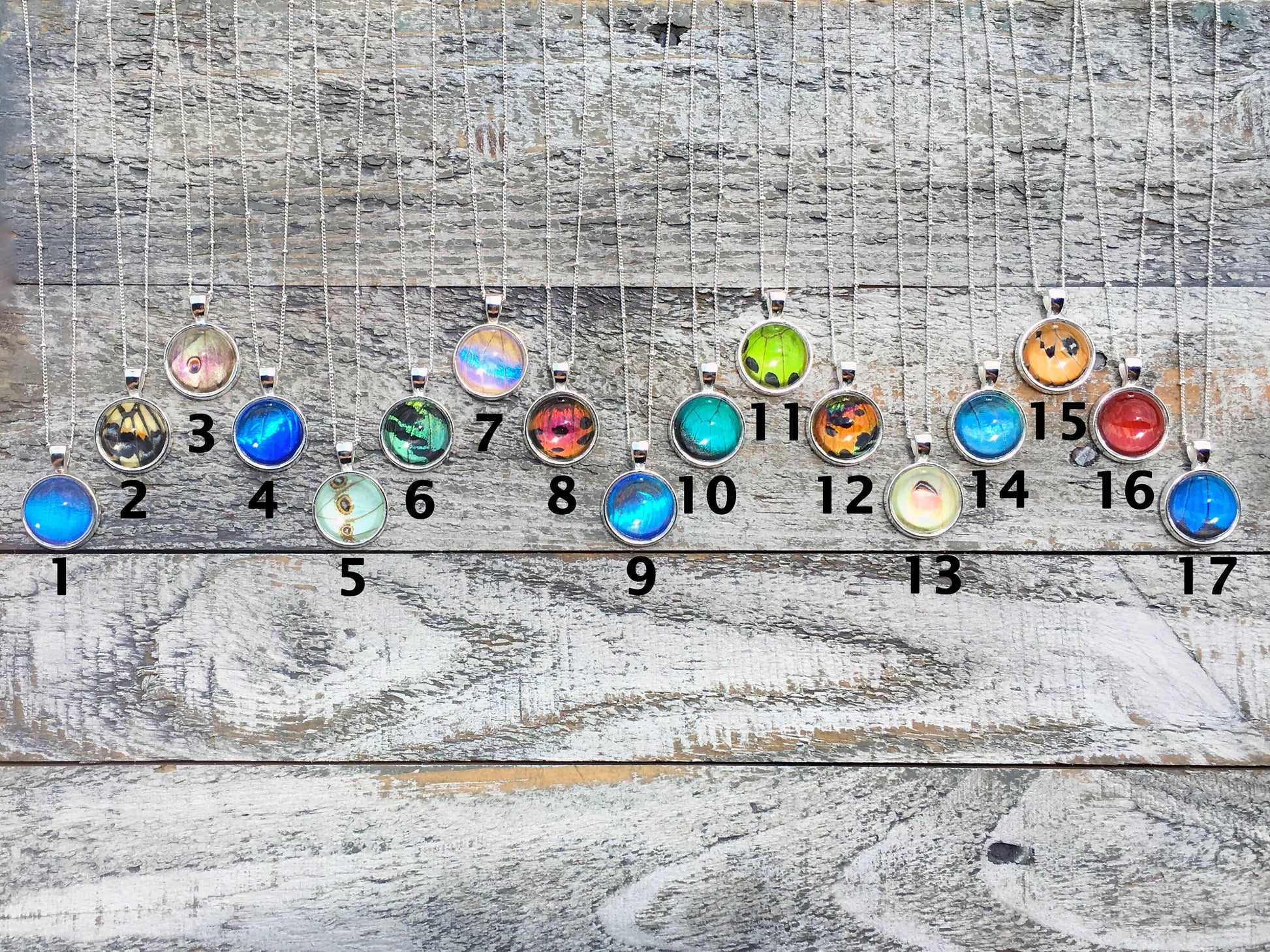 Real butterfly wing Crystal pendulum necklace Divination jewelry Large raw quartz necklace Dowsing pendulum Terminated crystal point