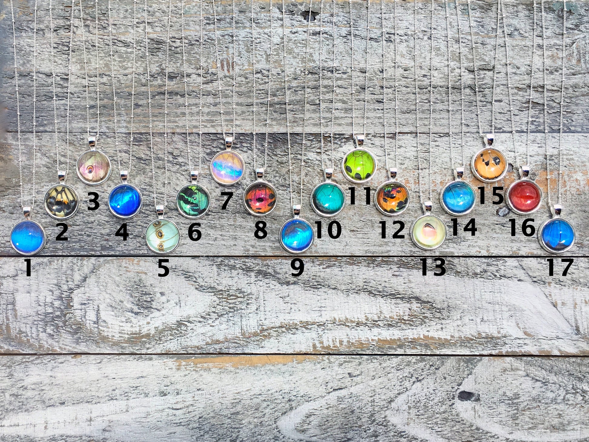 Real butterfly Raw crystal pendulum necklace Talisman necklace Chakra necklace Divination dowsing crystal Clear quartz pendulum necklace