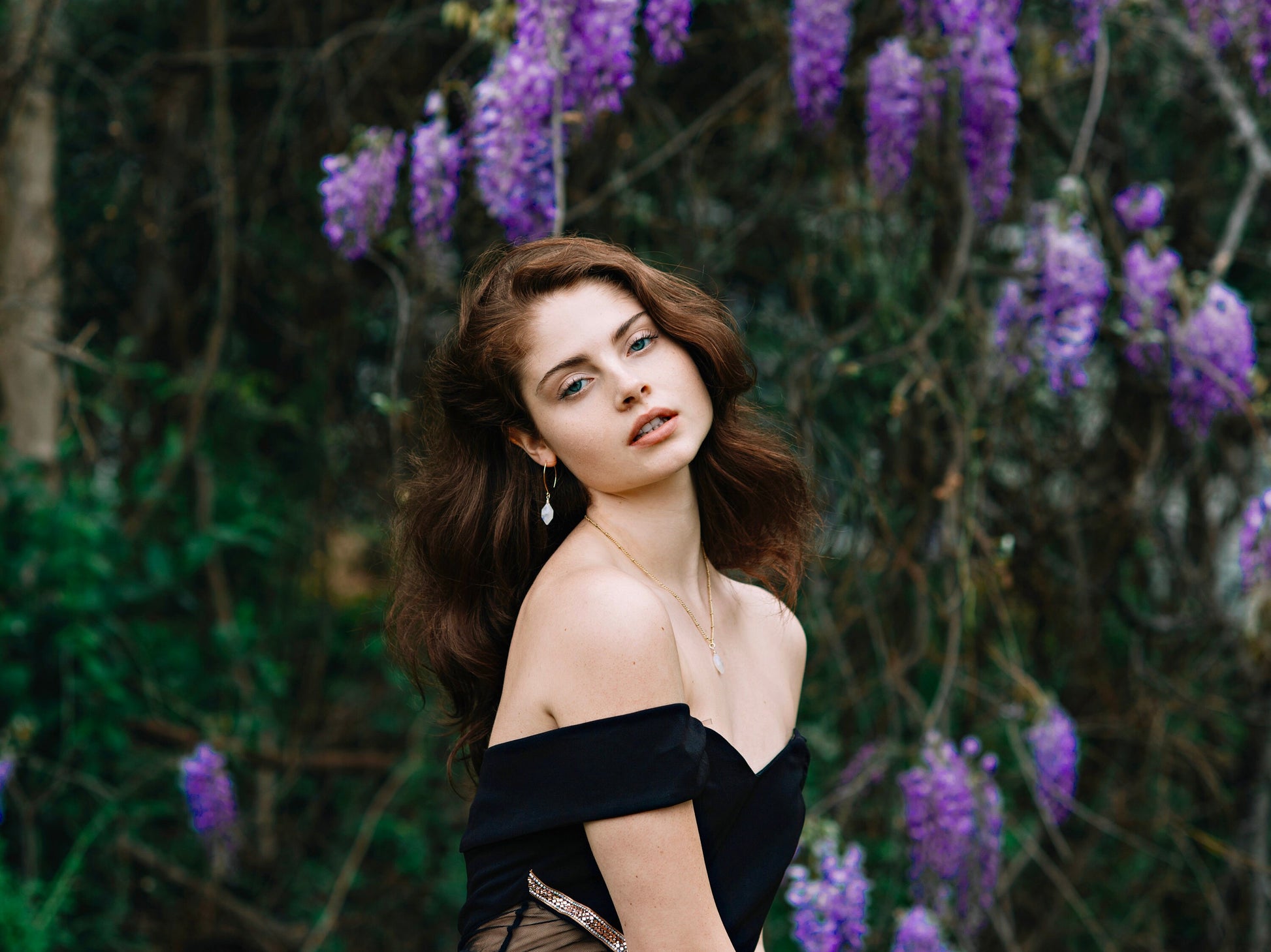 Raw Fluorite earrings Rainbow fluorite jewelry Purple fluorite crystal point Natural gemstone earrings Crystal hexagon earrings Ametrine