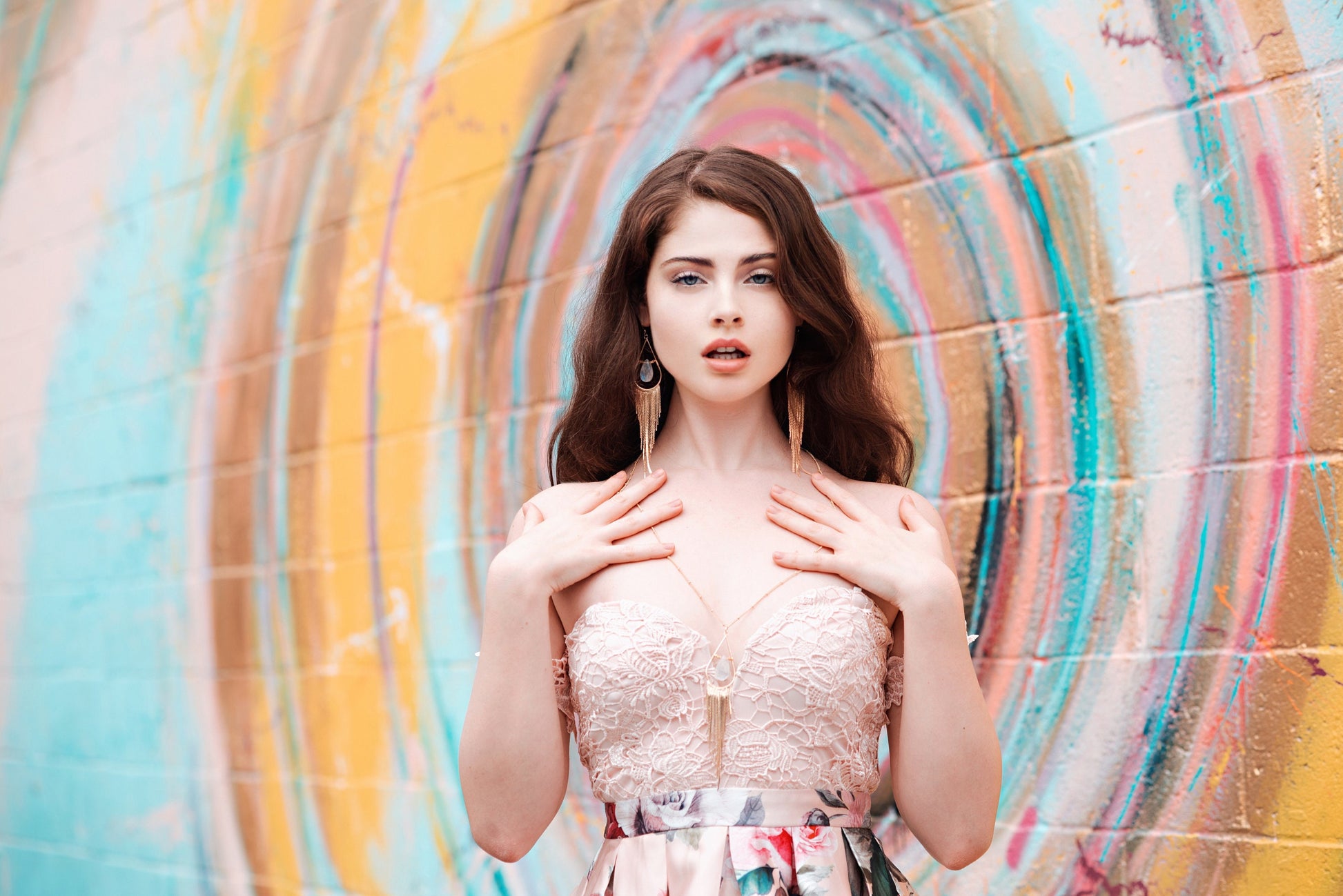 Silver fringe earrings Raw labradorite hoop earrings Long tassel earrings Silver teardrop hoop earrings Long silver chain earrings
