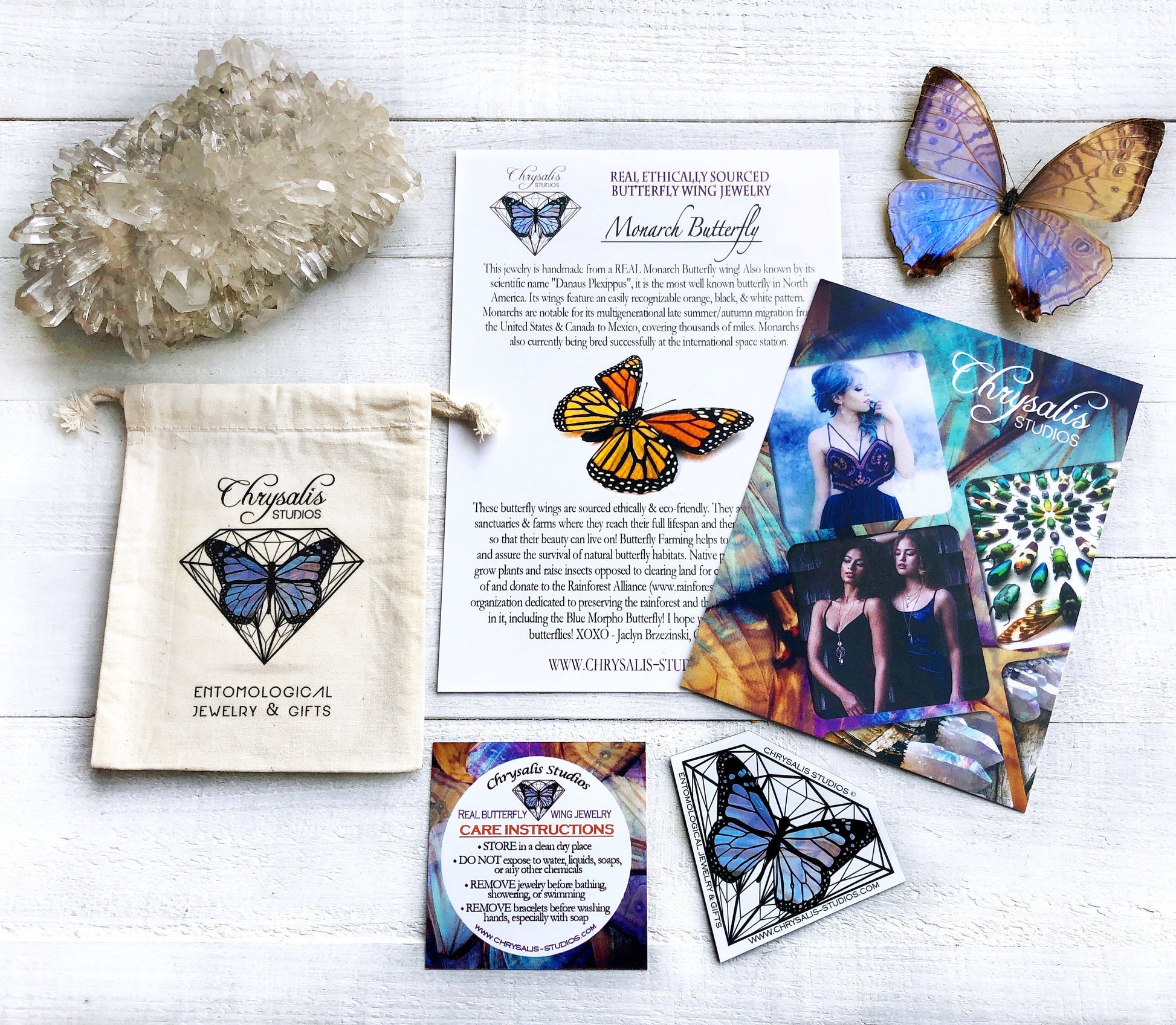 Real butterfly wing necklace Layered crystal necklace Long and layered necklaces Raw amethyst necklace pendant necklace multi strand chain