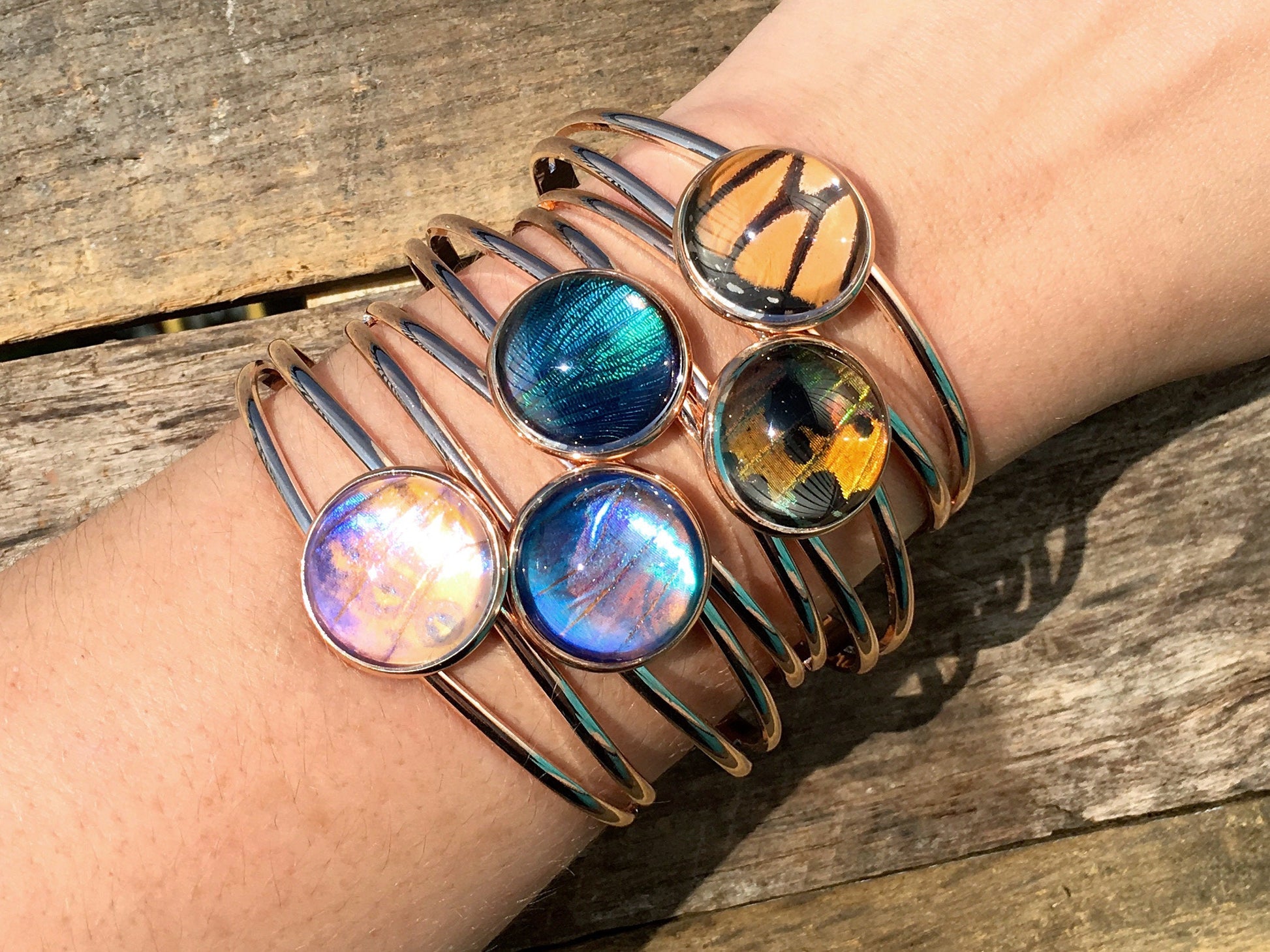 Real butterfly bracelet Best friend bracelet femme Mother in law gift Best friend gift Butterfly wing bracelet Viking bracelet women