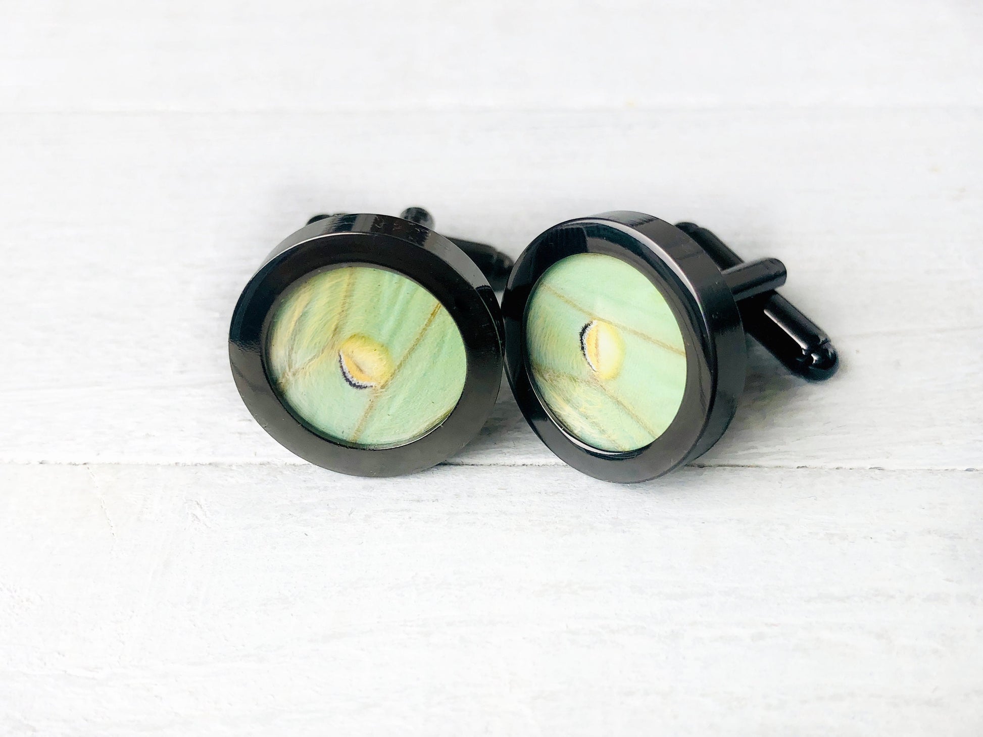 Real Luna moth cufflinks for men Weird cufflinks for wedding Personalized cufflinks for groomsmen gift ideas Wedding cuff links for brother