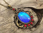 Real butterfly wing necklace 1920s necklace Art Deco necklace Flapper necklace Vintage style jewelry 1920s jewelry Blue morpho butterfly