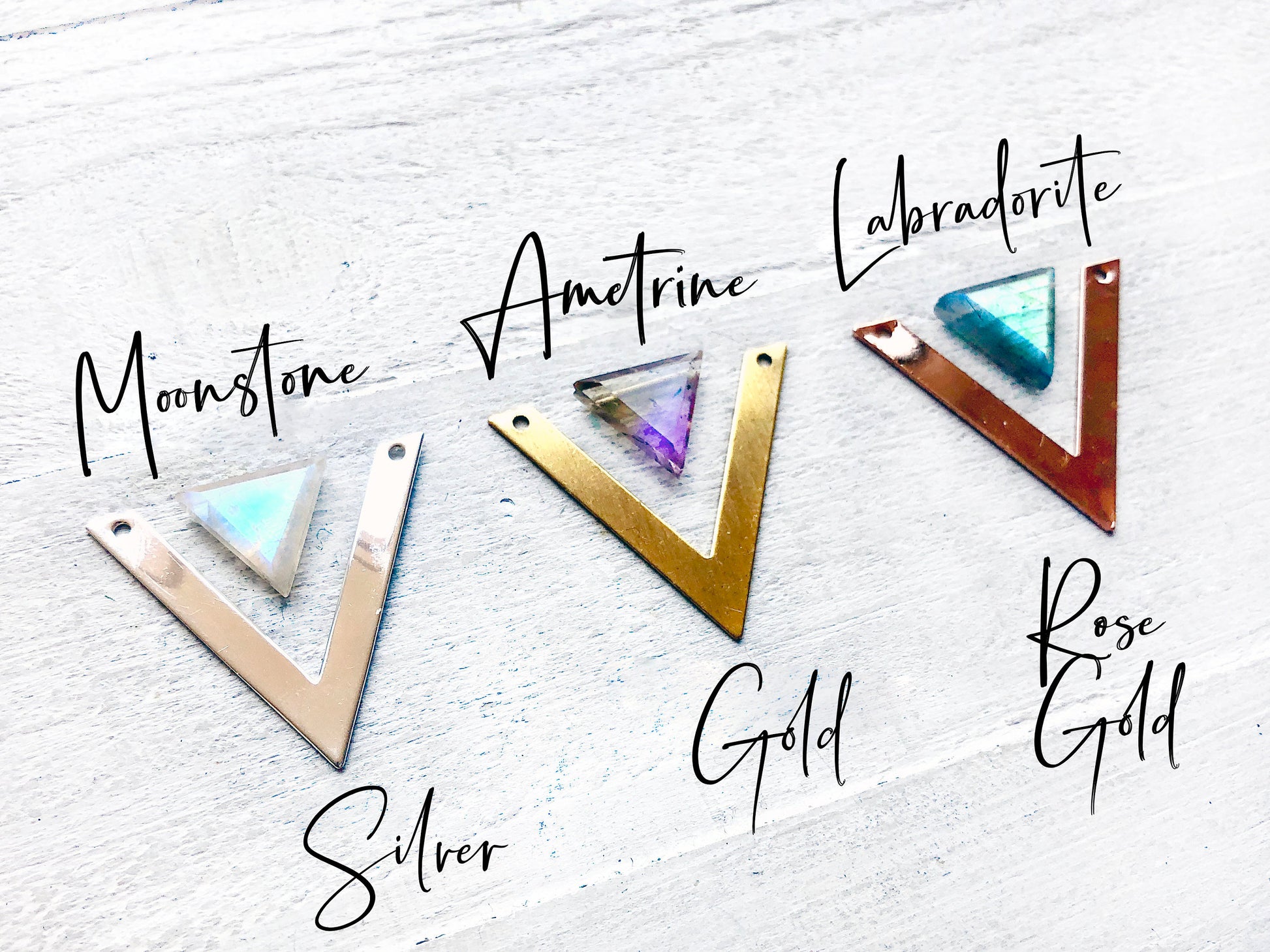 Raw moonstone necklace Geometric moonstone jewelry Rainbow moonstone crystal necklace Moon stone necklace Rose gold Moonstone pendant