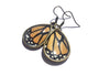 Real butterfly wing earrings Monarch butterfly earrings Terrarium earrings Real bug earrings earrings Fairy wings costume