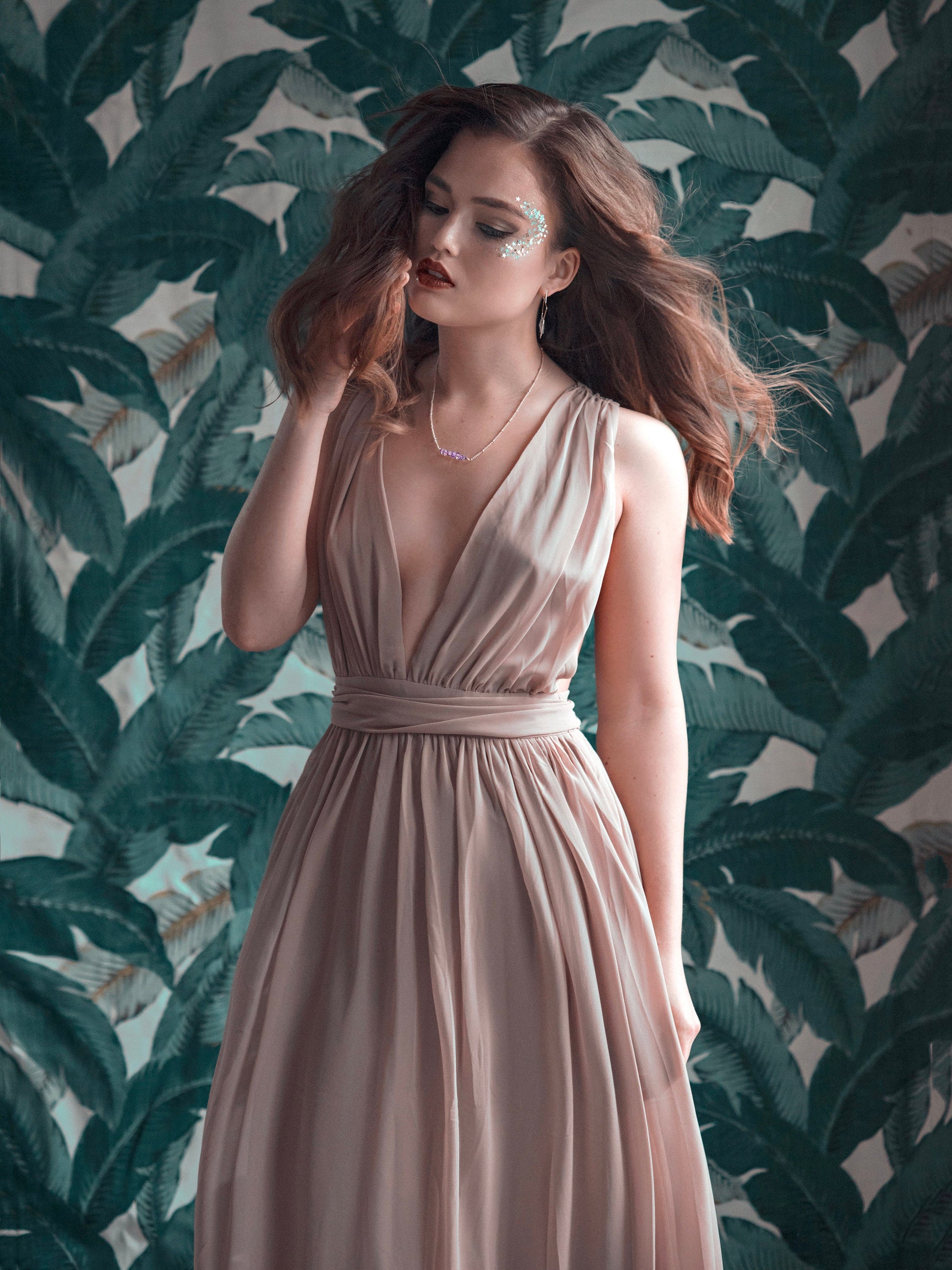 Raw emerald necklace May birthstone necklace Gemini necklace Genuine emerald pendant Taurus necklace Natural emerald jewelry Emerald bar