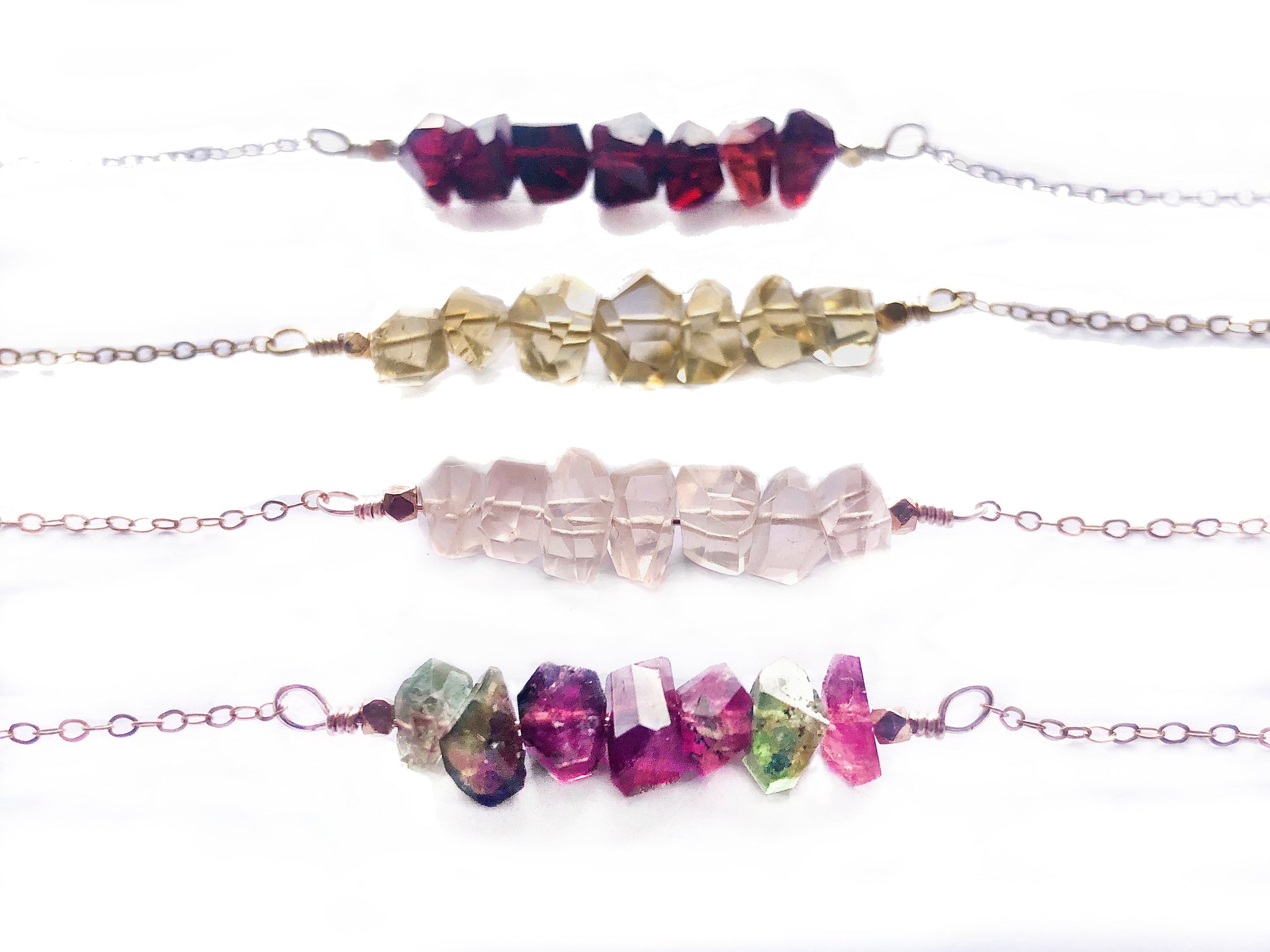 Raw citrine necklace Gemstone bar necklace Crystal bar necklace Raw crystal necklaces for women Natural citrine jewelry 14k gold option