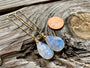 Raw labradorite earrings Gemstone threader earrings Gold labradorite earrings Large labradorite earrings Blue labradorite jewelry