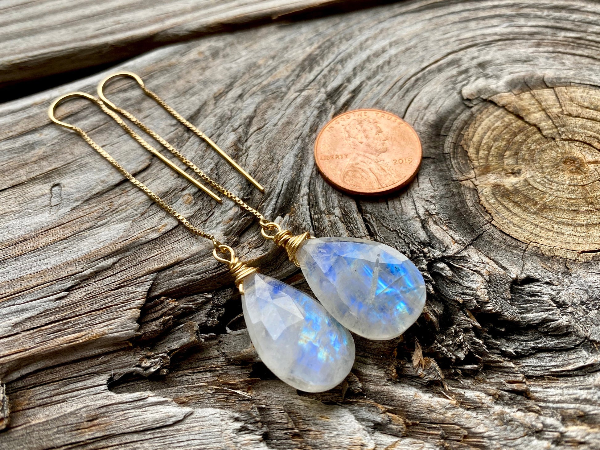 Ametrine crystal earrings Crystal threader earrings Natural ametrine earrings Unique crystal earrings Handcrafted statement earrings