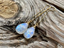 Large moonstone earrings Threader earrings Rainbow moonstone earrings Gold moonstone earrings Long chain earrings Raw moonstone jewelry