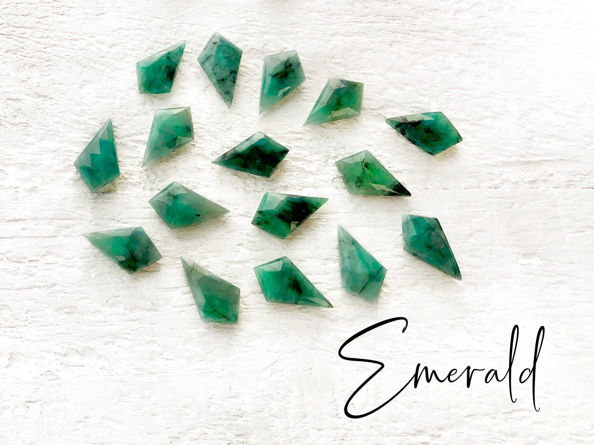 Green emerald earrings Sterling silver emerald drop earrings Raw emerald earrings Real emerald jewelry for women Green stone earrings