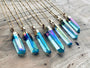 Raw Aqua Aura quartz necklace Aqua aura necklace Blue quartz necklace Quartz point necklace Aqua aura quartz pendant Blue crystal point