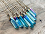 Raw Aqua Aura quartz necklace Aqua aura necklace Blue quartz necklace Quartz point necklace Aqua aura quartz pendant Blue crystal point
