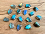 Raw labradorite necklace Natural stone pendant necklace Rock necklace for women Rainbow labradorite jewelry Raw stone jewelry