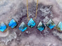 Blue labradorite necklace Raw labradorite jewelry Rainbow labradorite necklace Dark moonstone necklace Flashy labradorite pendant necklace