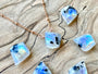 Natural moonstone necklaces for her Rainbow moonstone jewelry gift for her birthday Raw moon stone jewelry for women Peruvian Opal necklace