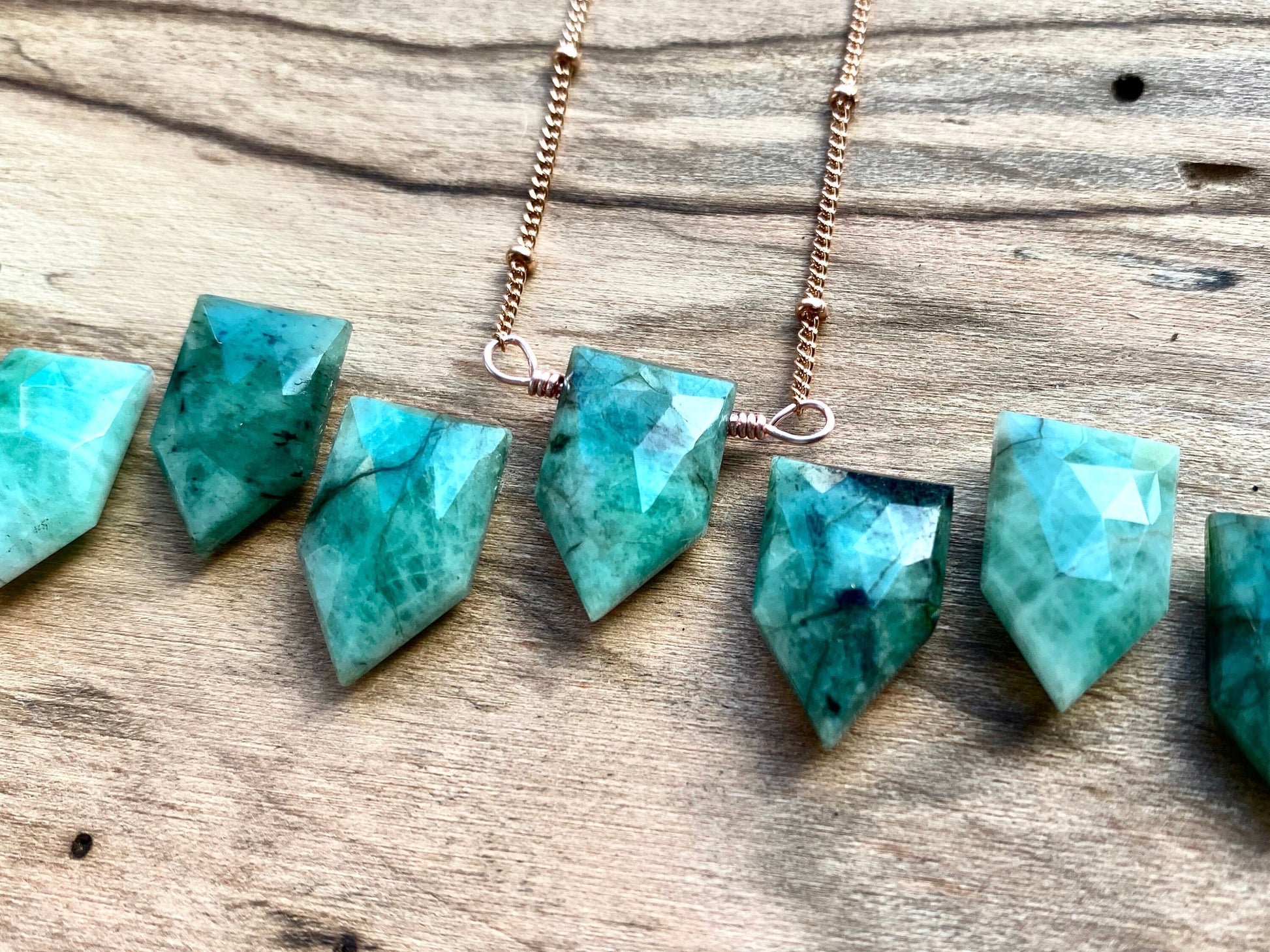 Raw emerald necklace for women Taurus necklace May birthstone necklace Genuine emerald jewelry Raw emerald pendant necklace Natural emerald