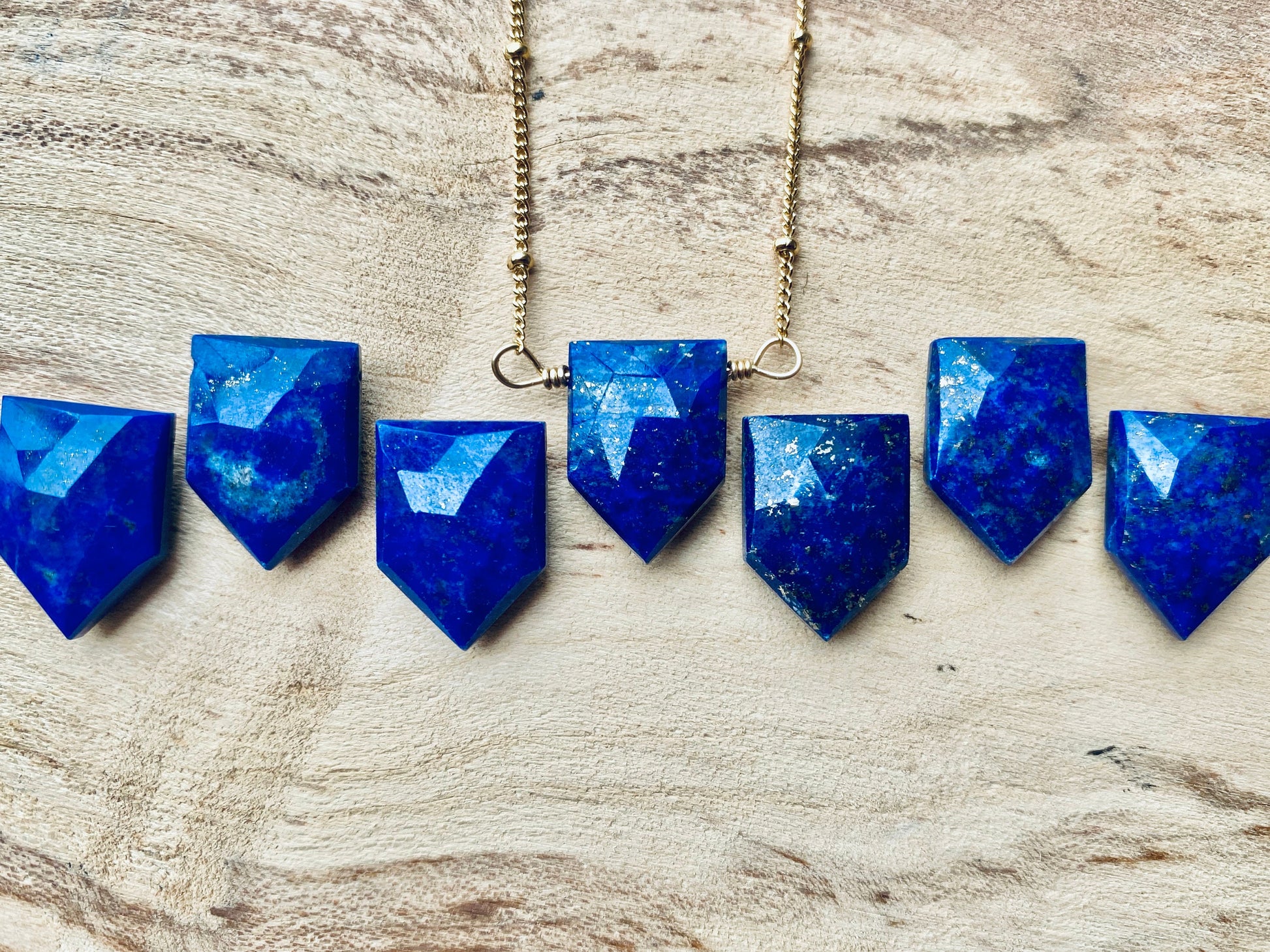 Blue Lapis Lazuli necklace for men women Natural Lapis Lazuli jewelry Lapiz Lazuli stone necklace Raw Lapis Lazuli pendant Blue gemstone