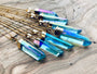 Raw Aqua Aura quartz necklace Aqua aura necklace Blue quartz necklace Quartz point necklace Aqua aura quartz pendant Blue crystal point
