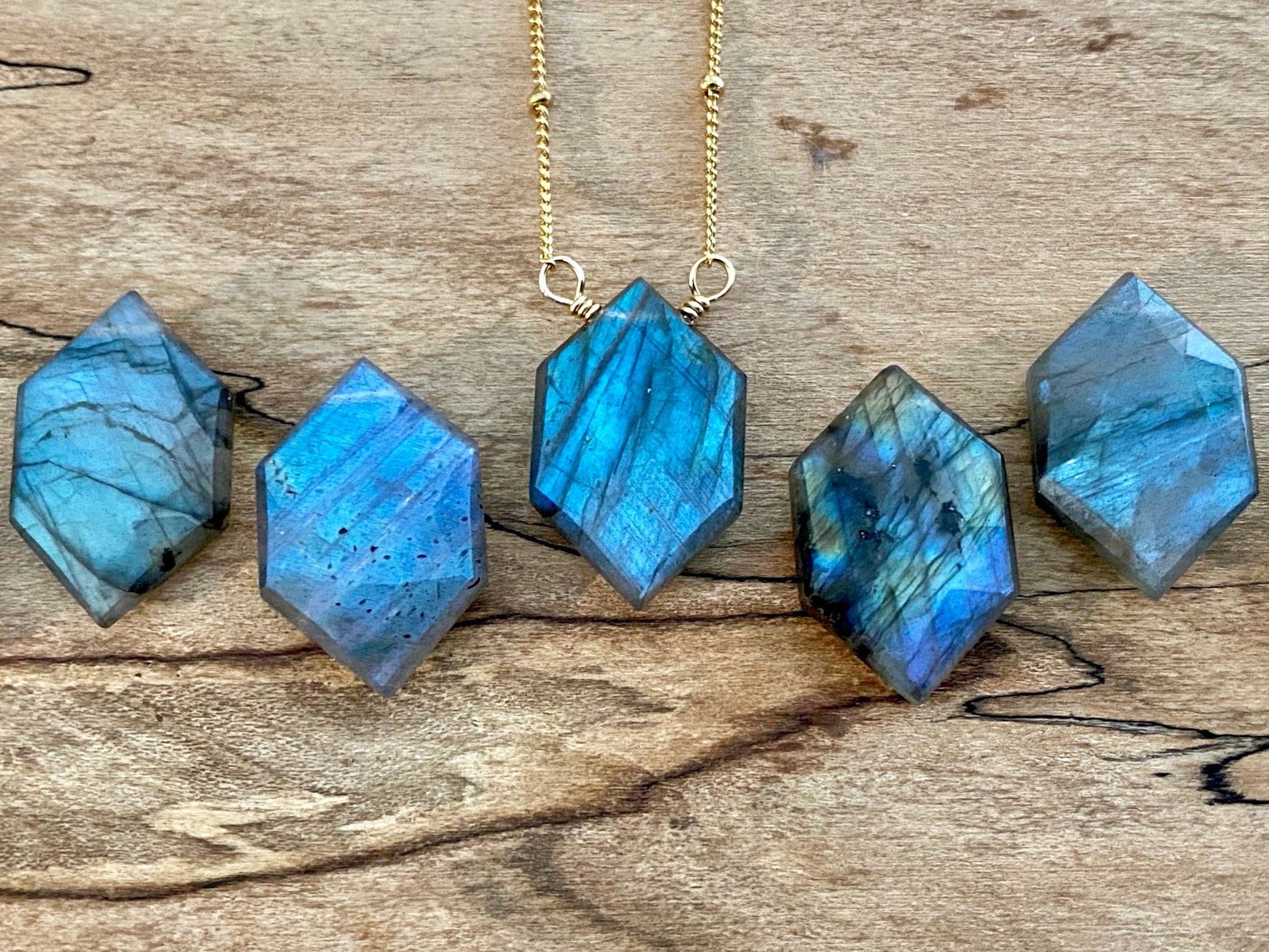 Raw labradorite necklace Sterling silver Rainbow labradorite jewelry for women Geometric gemstone necklace Rainbow moonstone jewelry