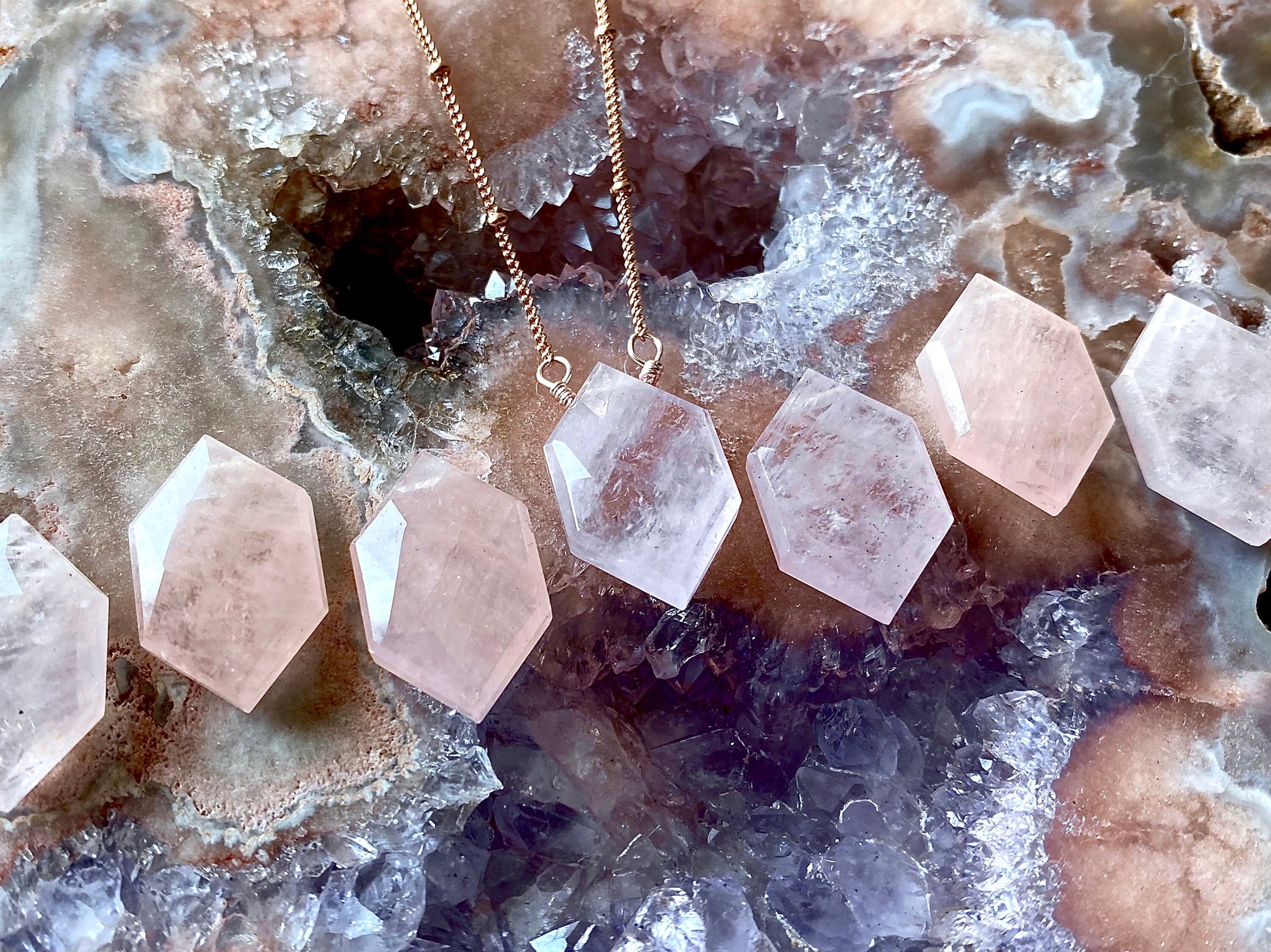 Spotted moonstone necklace gold Rainbow moonstone jewelry for women Gemini gift for her Moonstone pendulum Black moonstone pendant