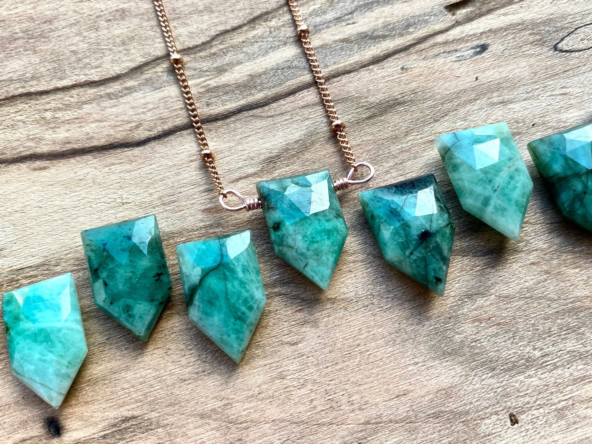 Raw emerald necklace for women Taurus necklace May birthstone necklace Genuine emerald jewelry Raw emerald pendant necklace Natural emerald