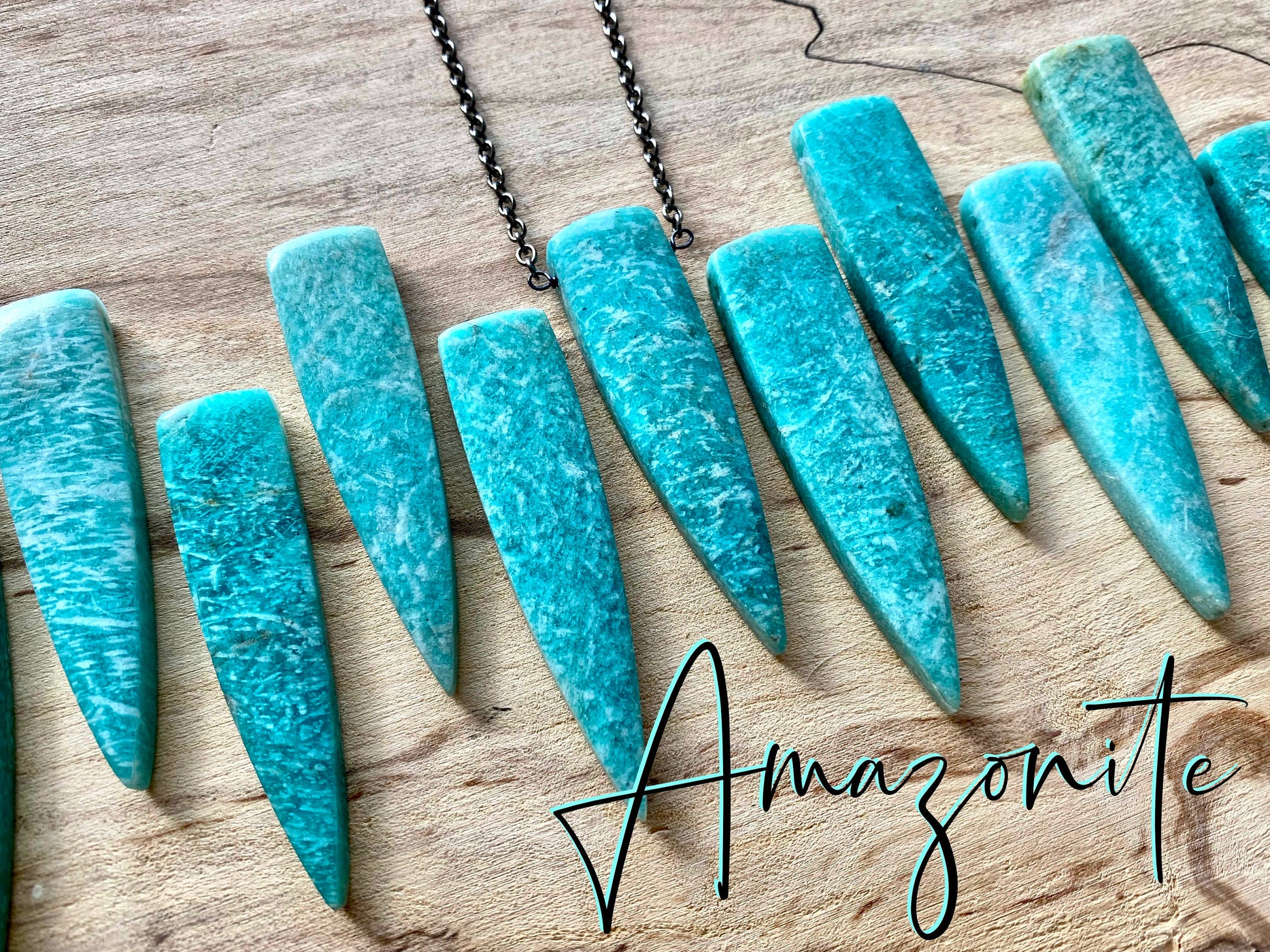 Blue Sodalite necklace Raw sodalite pendant Orange sodalite jewelry Healing crystal necklace Large crystal point Natural sodalite wand