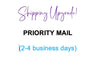 PRIORITY Mail Shipping Upgrade for multiple items - USPS Expedited 2-4 business days shipping time (processing time still applies)