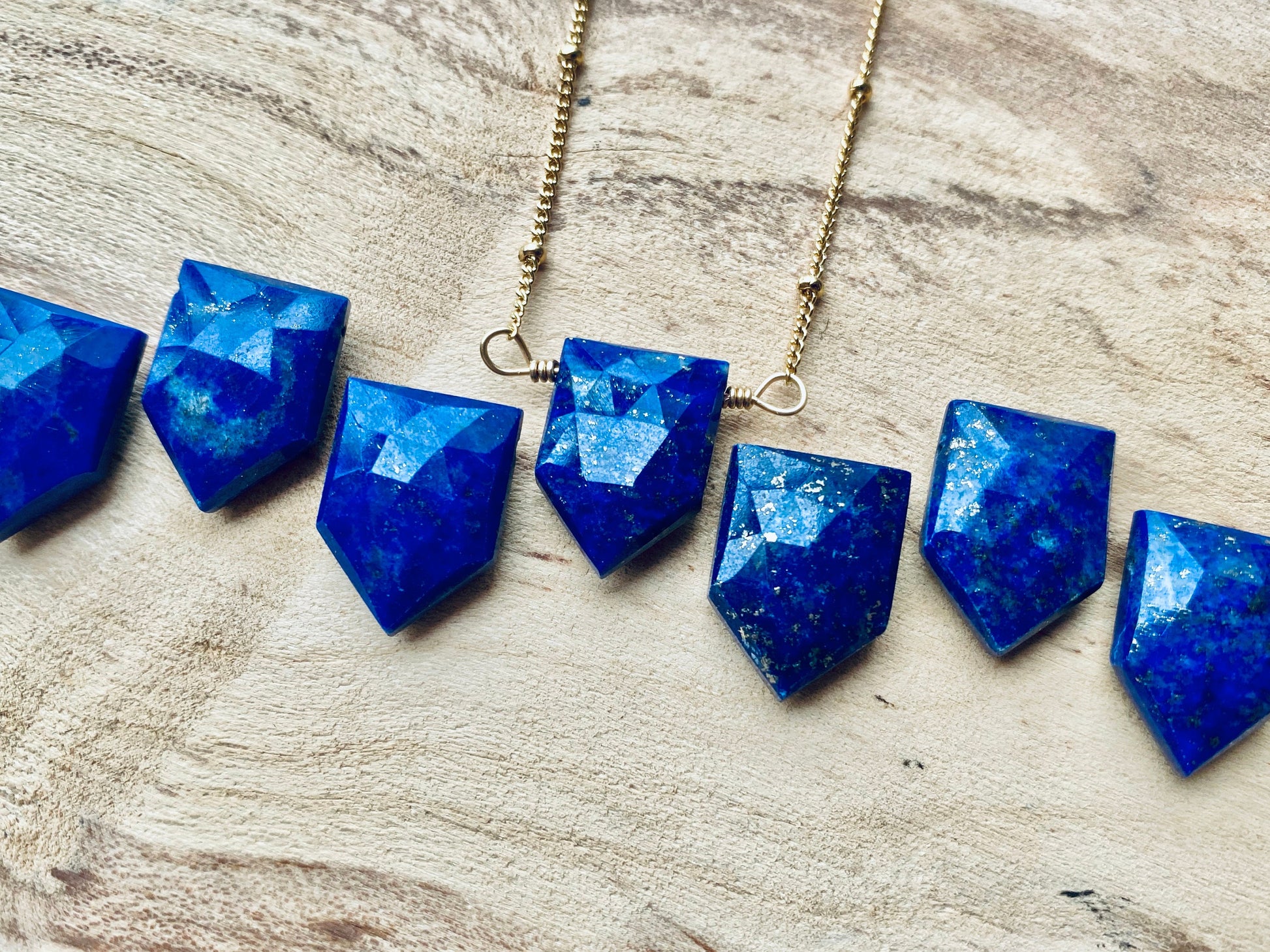 Blue Lapis Lazuli necklace for men women Natural Lapis Lazuli jewelry Lapiz Lazuli stone necklace Raw Lapis Lazuli pendant Blue gemstone
