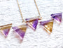 Real ametrine crystal necklace for women Raw ametrine necklace for her Natural ametrine jewelry Genuine ametrine pendant necklace